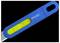 A blue handle with a yellow slider for a blade, featuring the 'PHC' logo. The slider has a textured grip.