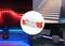 LED Lighting in Use: Stairs, Kitchen and Desk with Coloured LEDs. At the Centre, a Technical Device for Control.