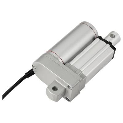 A cylindrical, electric motor with cable connection and two bolted housing parts.