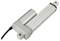 An electrical linear actuator with an aluminium housing and black cable, frequently used for precise motion control in machinery.
