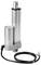 'Metal electric linear actuator with cable and exposed wires, suitable for machinery or automation applications.'