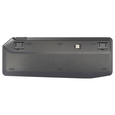 Renkforce RF-WLBTKB-300 Bluetooth®, Radio Keyboard German, QWERTZ Black Built-in touchpad, Rechargeable, Multipair funct-2