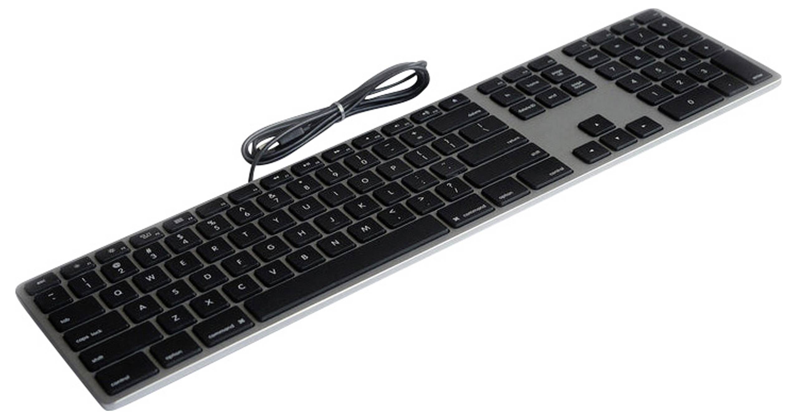 Matias FK318B Wired Aluminium Keyboard for Mac USB Keyboard English (US), QWERTY, Macintosh Space Grey-3