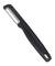 A black and grey potato peeler with an ergonomic handle and sharp blade, suitable for peeling vegetables and fruit.