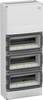 Spelsberg 73374252 AK-F 42 Plus UL Distribution board Surface-mount, Wall No. of partitions = 42 No. of rows = 3 Content 1 pc(s)