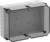 Electrical enclosure with a transparent, removable lid. Interior fitted with mounting provisions, suitable for electrical components.