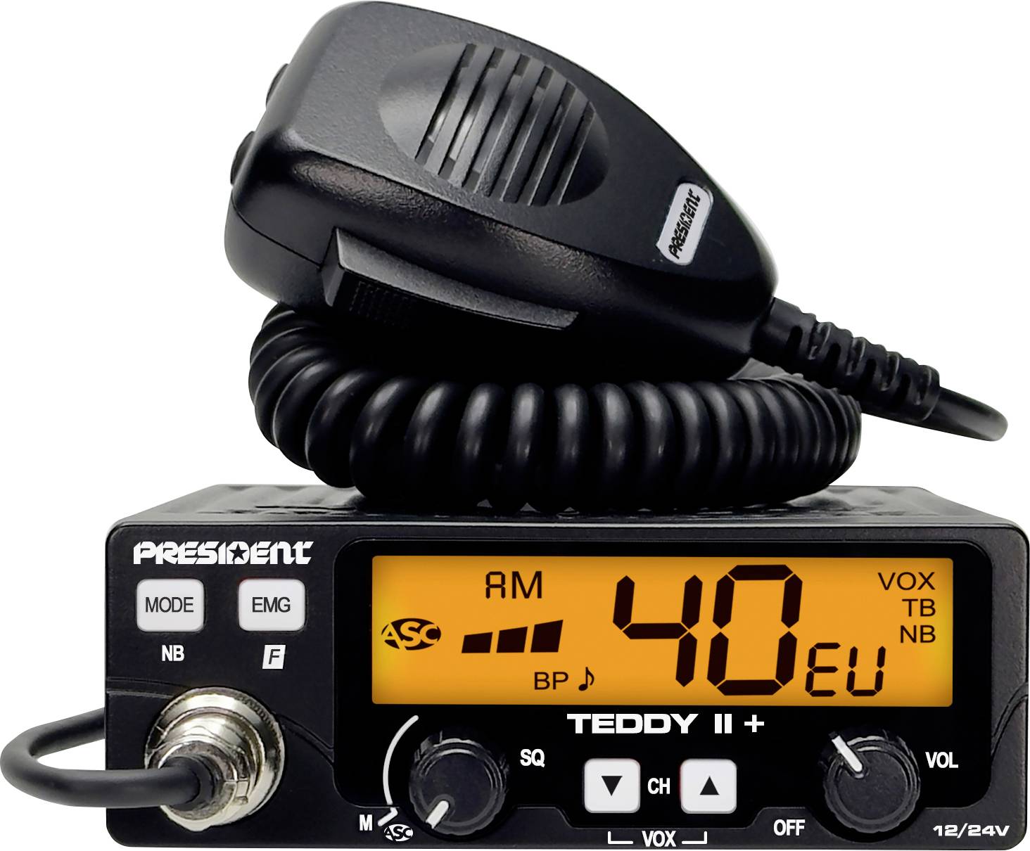 President TEDDY II + TXPR376 CB radio
