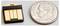 USB stick next to a coin; the size difference demonstrates how small the stick is in comparison to the coin.