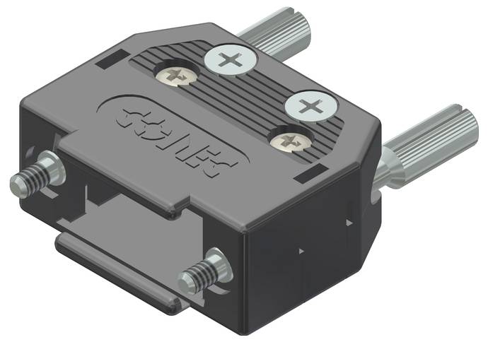 Conec 165X10139X 165X10139X D-SUB housing Number of pins: 9 Plastic Black 1 pc(s)