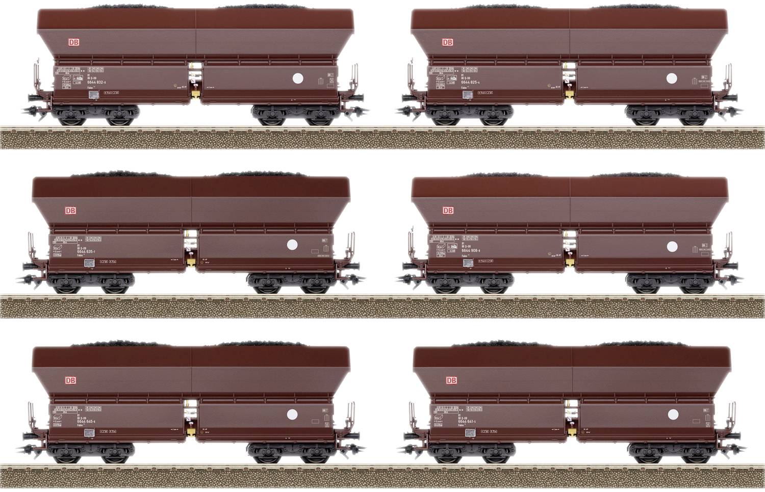 TRIX H0 24182 H0 6-pc wagon set Falder NS 182 of DB AG