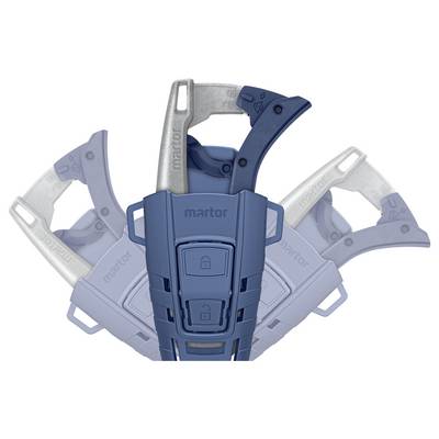 A secure, blue safety knife with a retractable blade and ergonomic handle. Ideal for precise cutting and protection.
