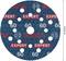 Bosch round sanding disc, 125 mm diameter, 60 grit, with multiple holes, red-on-blue 'EXPERT' print pattern.