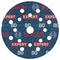 Grinding disc with Bosch and Expert logos, the number '80' printed multiple times, blue surface with geometric pattern, holes distributed.