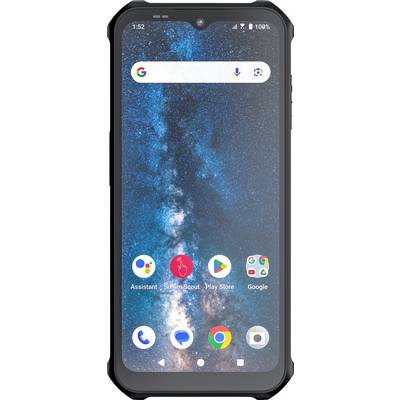 Robust smartphone with a starry sky as its wallpaper. Various app icons are visible on the screen.