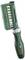 Green Bosch screwdriver with integrated bit set. The handle is ergonomically designed. Brand name visible on the handle and bit set.