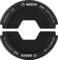 'BOSCH' inscription on black, round adapter with product numbers '2608001138', 'DIN K16 AL', 'PRO'.