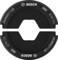 Black Bosch disc coupling with inscription 'E70 CU' and 'PRO'. Model number 2608001128 visible.