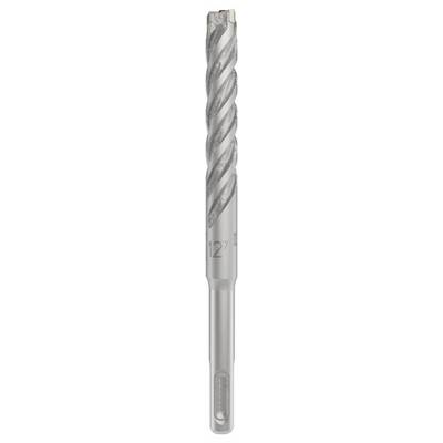 Metal drill bit with a spiral groove and cylindrical shaft, suitable for precise drilling in solid materials.