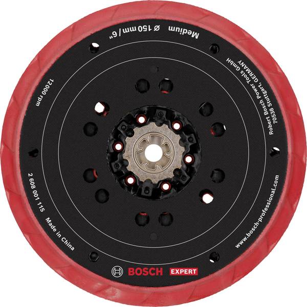 Bosch Accessories 2608001115 EXPERT multi-hole grinding pad, 150 mm, medium Diameter 150 mm