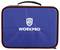 Blue bag with black handle, red trim and white 'WORKPRO' logo in the centre.