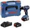 Bosch cordless drill set with 18V drill, charger, battery and carry case.