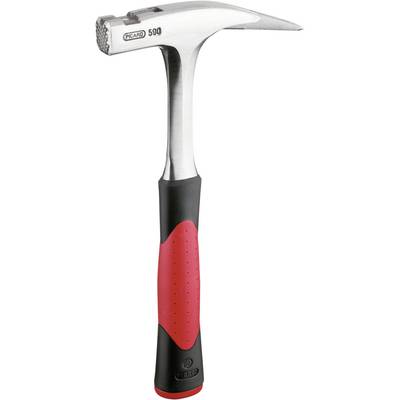 High-quality claw hammer with an ergonomic, red and black handle and steel shaft, suitable for nails and construction work.