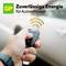 A hand is holding a car key with a radio signal. At the top left, it reads 'GP Reliable Energy for Car Keys'.