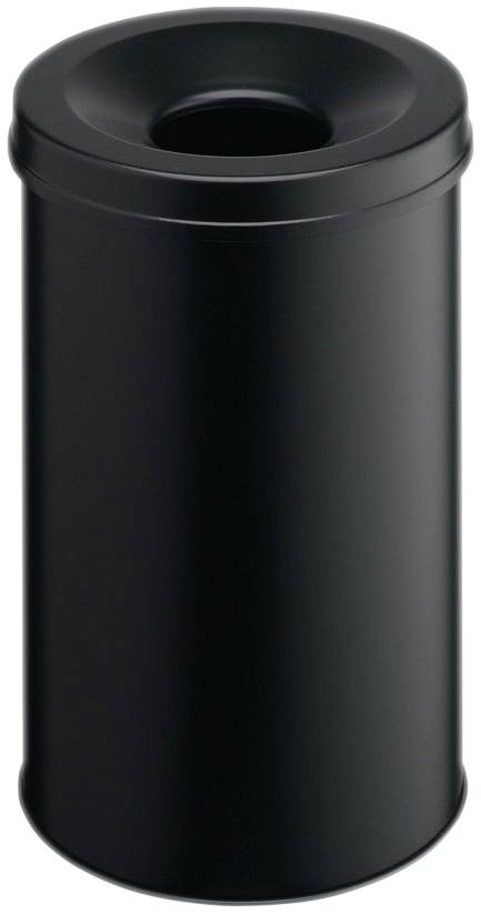 Durable Safe 330601 Waste paper basket 30 l (Ø x H) 315 mm x 492 mm Metal Black 1 pc(s)