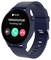 Smartwatch with a dark blue strap displays an incoming call from '18562002328'. Call accept and reject options are visible on the display.