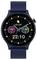 A smartwatch with a round display shows the time as 22:10, along with weather and fitness information: 15-23°C, 102 heart rate, 1.26 km.