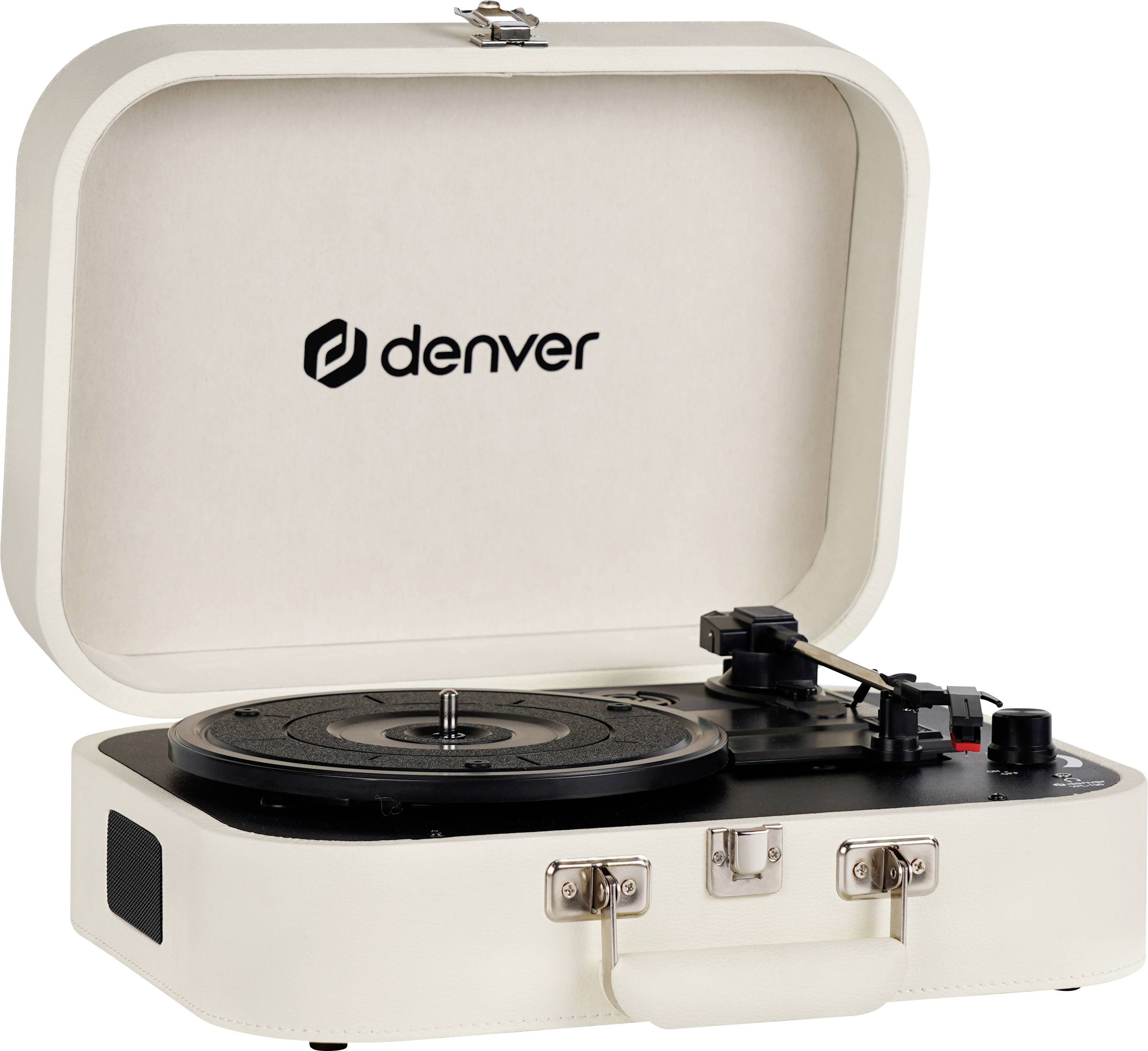 Denver VPL-130 USB turntable Creamy white