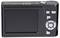 Rear view of a black digital camera with a large display and multiple control buttons to the right of it.