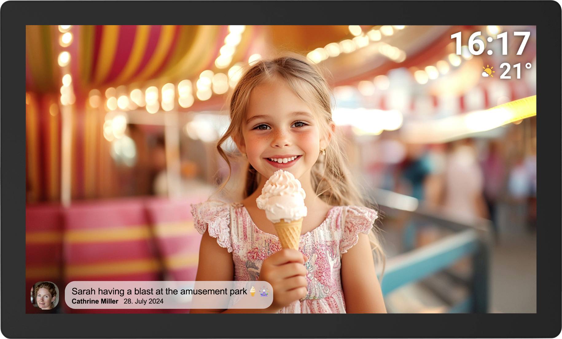 Denver PFF-3260 Digital photo frame 81.3 cm 32 inch EEC: E (A - G) 1920 x 1080 Pixel Black