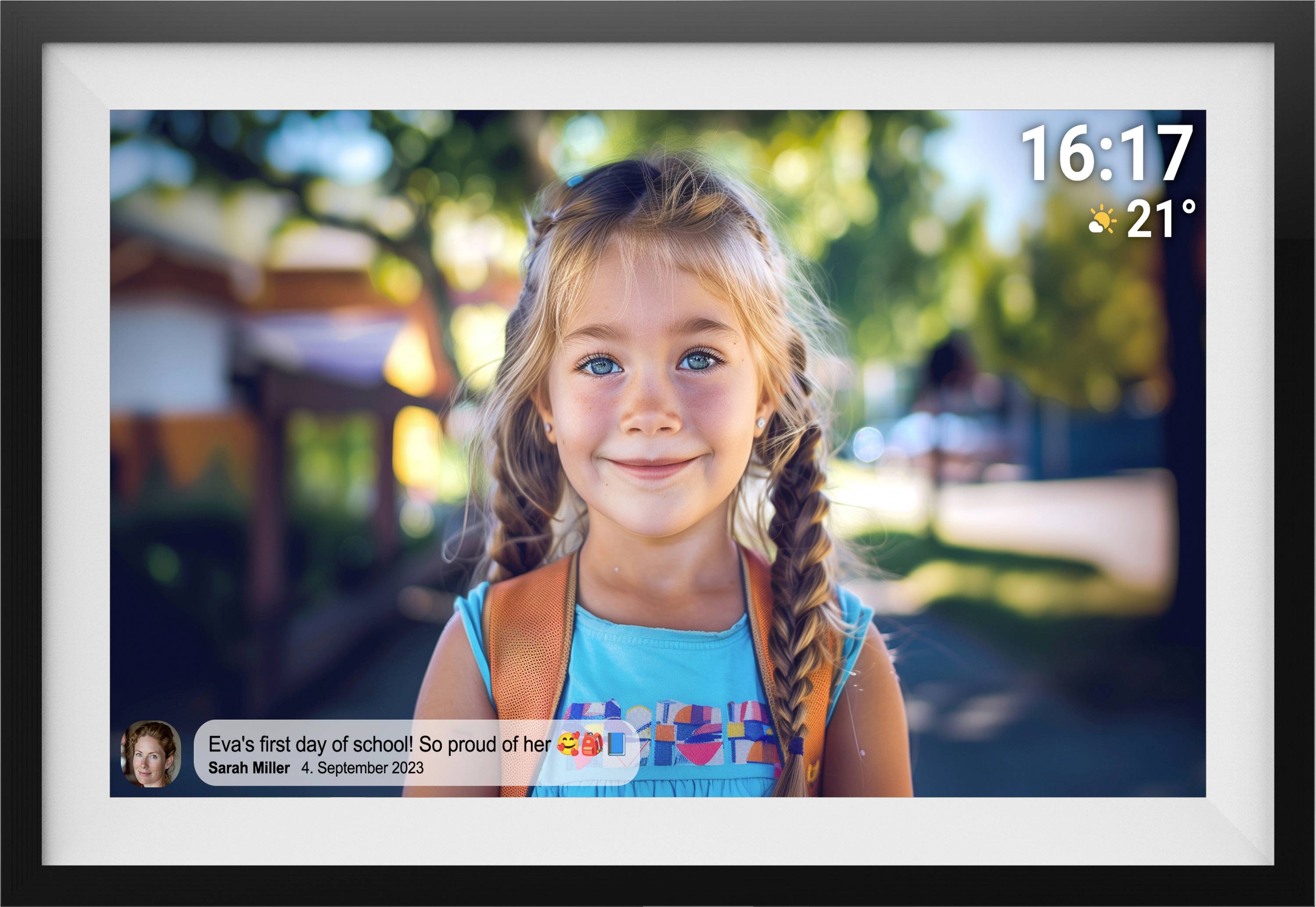 Denver PFF-1516 Digital photo frame 39.6 cm 15.6 inch EEC: C (A - G) 1920 x 1080 Pixel 16 GB Black, White