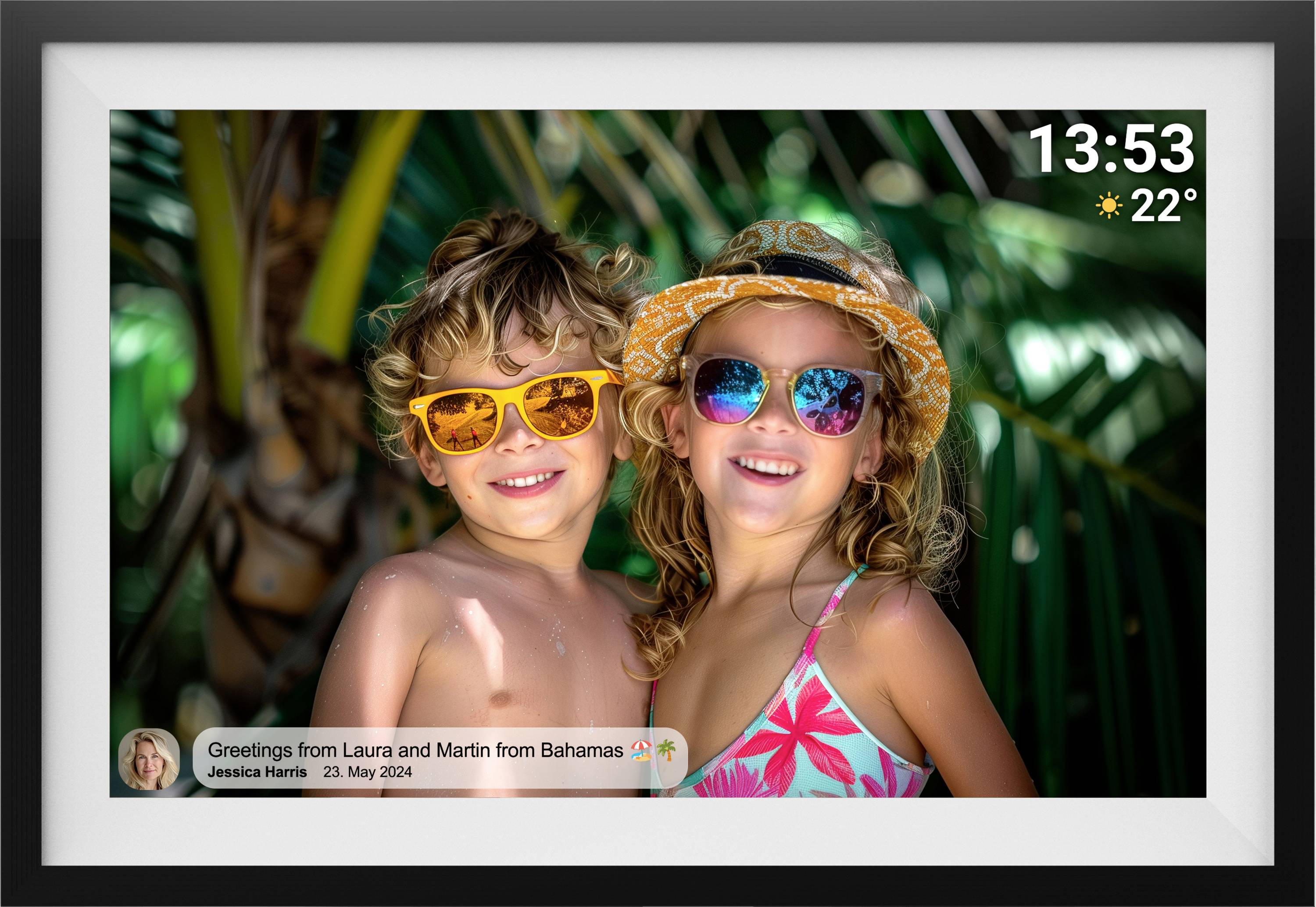 Denver PFF-1016 Digital photo frame 25.7 cm 10.1 inch EEC: C (A - G) 1280 x 800 Pixel 16 GB Black