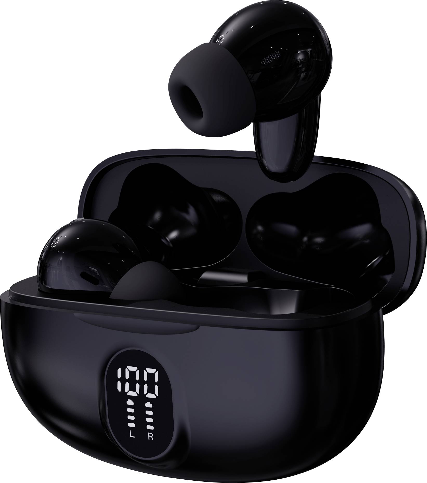 Denver TWE-57B BLACK Mobile phone In-ear headphones Bluetooth® (1075101) Stereo Black