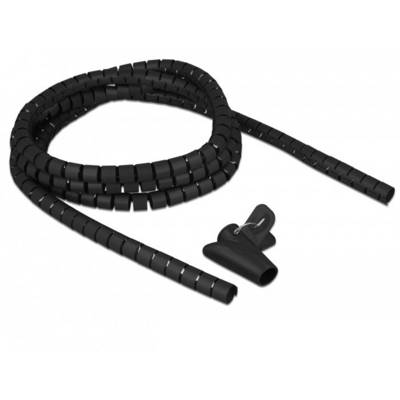 Delock Spiral tube Polyethylene (PE) Black (Ø x L) 15 mm x 2.5 m 1 pc(s) 18835-0