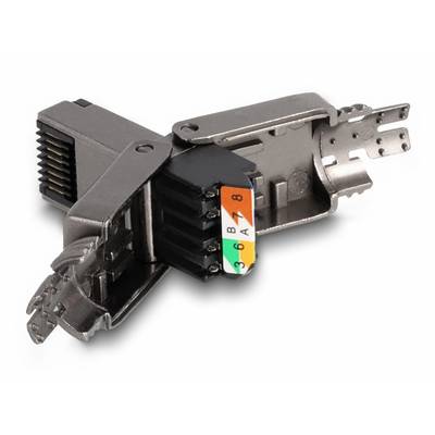 Delock 86514 RJ45 plug CAT.8.1 STP tool-free 86514 RJ45 plug enclosure No. of pins (RJ) 8P8C Black 1 pc(s)-2