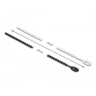 Delock 19507 Cable tie Black, White High UTS, Heat-resistant, Reusable 100 pc(s)-2