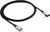 A black USB-C to Lightning cable with metallic connectors, suitable for charging and data transfer between devices.