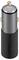 Grey and black car charging plug with metal tip and side contacts.
