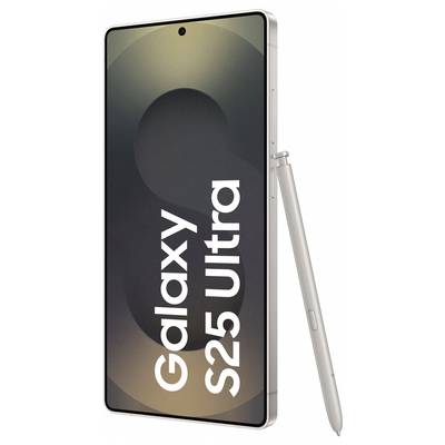Smartphone with a rectangular design and stylus. On the screen it reads 'Galaxy S25 Ultra'.<br><br>Note: The translation appears to be the same as the original text, as there was no specific British English adaptation needed in this case.