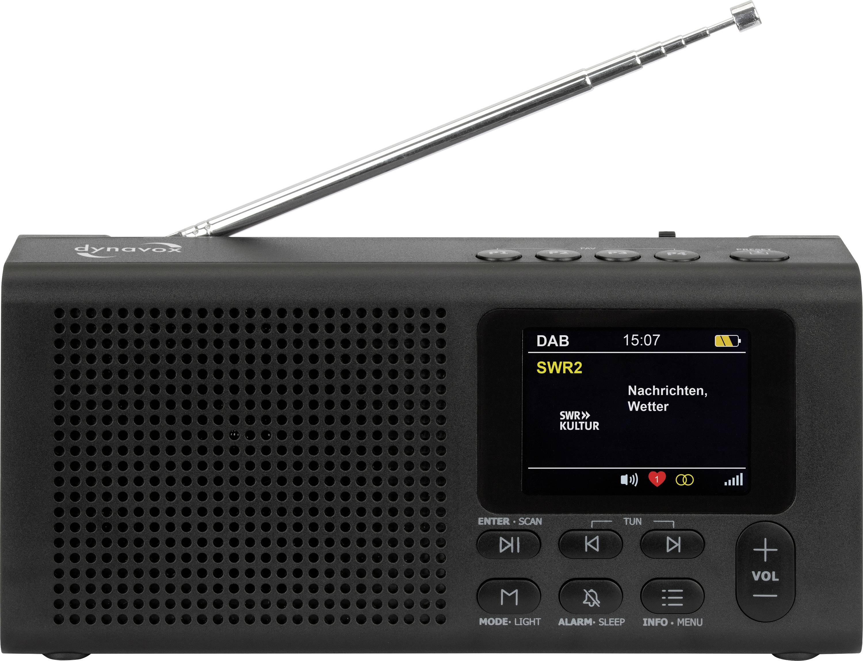 Dynavox Shortwave receiver DAB+, FM Bluetooth, DAB+ Black