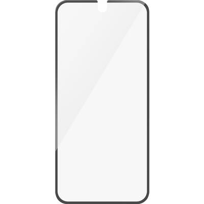 Empty smartphone display with a black border and rounded corners.
