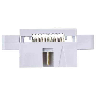 TRU COMPONENTS TC-13537804 Pin connector + sleeve Contact spacing: 2.54 mm Total number of pins: 10 No. of rows: 2 1 pc(-2