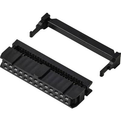 TRU COMPONENTS TC-13537816 Pin connector + strain relief Contact spacing: 2.54 mm Total number of pins: 26 No. of rows: -0