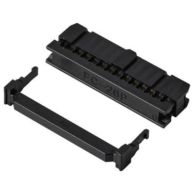 TRU COMPONENTS TC-13537816 Pin connector + strain relief Contact spacing: 2.54 mm Total number of pins: 26 No. of rows: -1