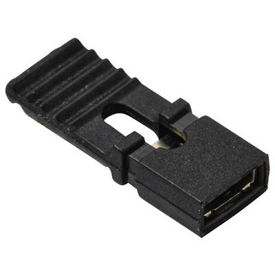TRU COMPONENTS TC-13537828 Shorting jumper Contact spacing: 2.54 mm Pins per row:2 Content: 1 pc(s)-1