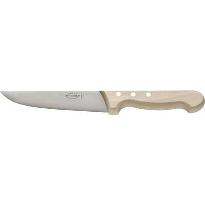 Chef's knife with wooden handle and stainless steel blade, suitable for cutting and preparing food in the kitchen.