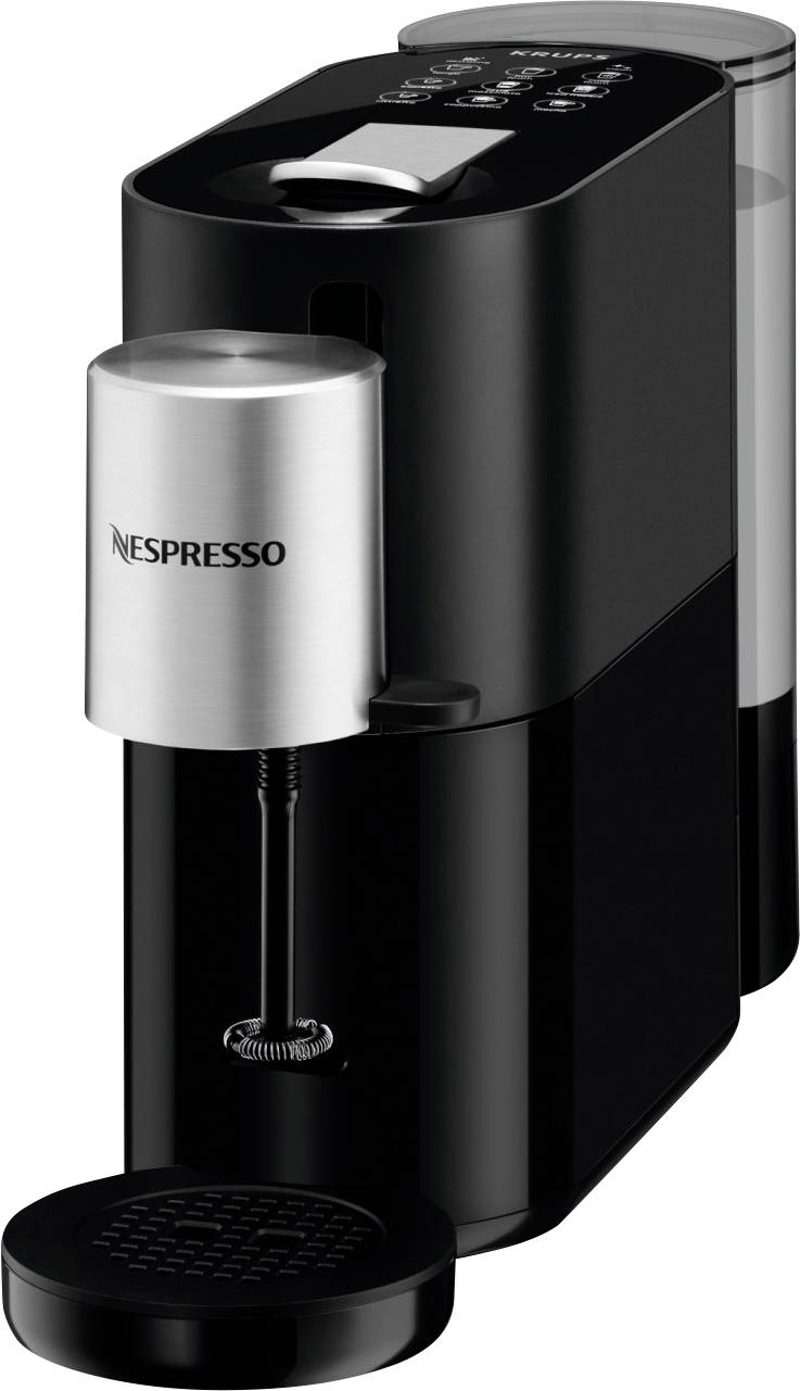 Krups Atelier XN8908 Capsule coffee machine Black, Silver One Touch, incl. frother nozzle